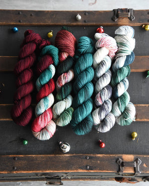 Destination Yarn fingering weight yarn Home Alone House