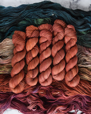 Destination Yarn fingering weight yarn Hoodoo