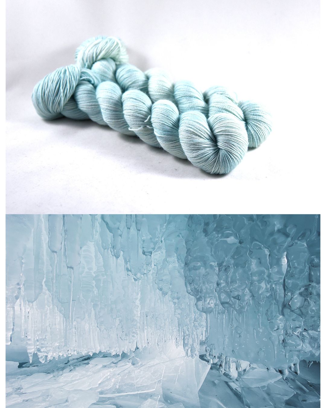 Destination Yarn fingering weight yarn Icicle