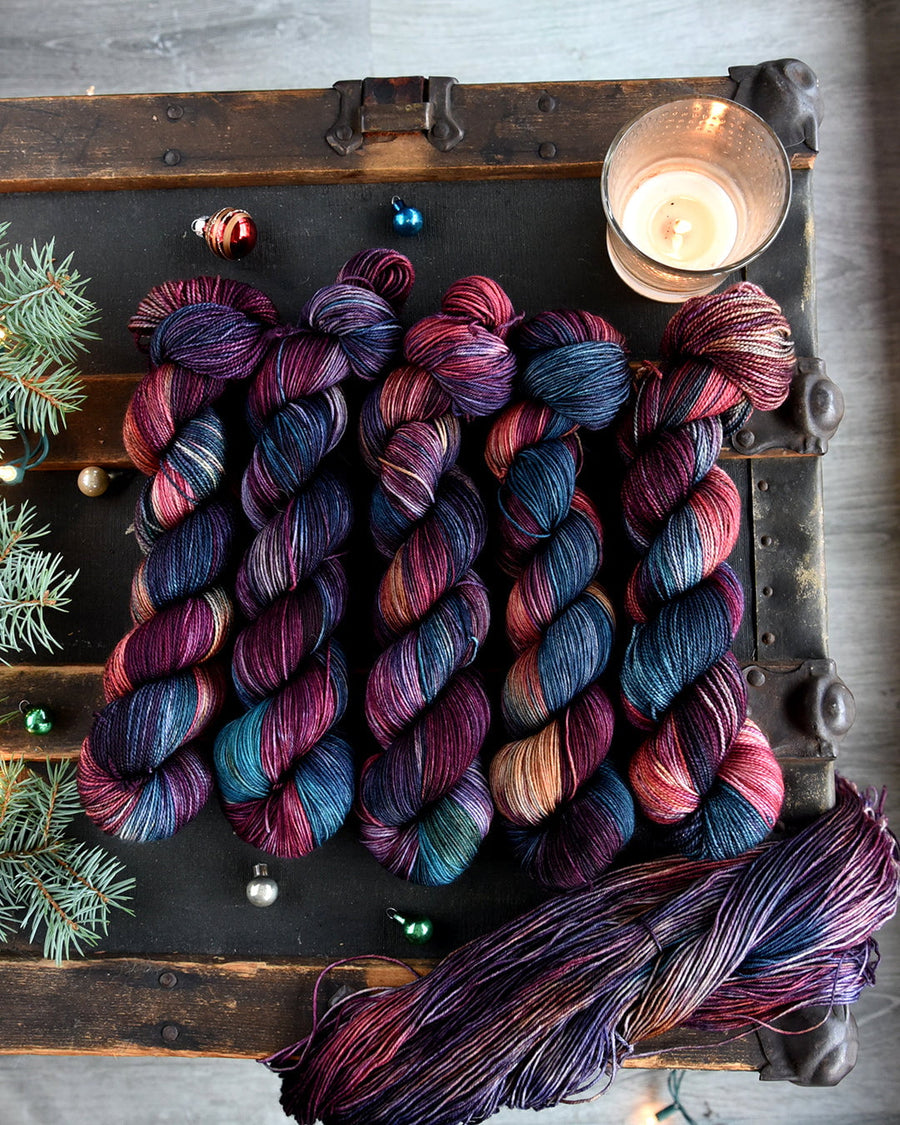Destination Yarn fingering weight yarn Krampus