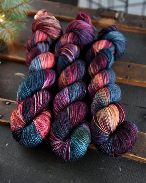 Destination Yarn fingering weight yarn Krampus