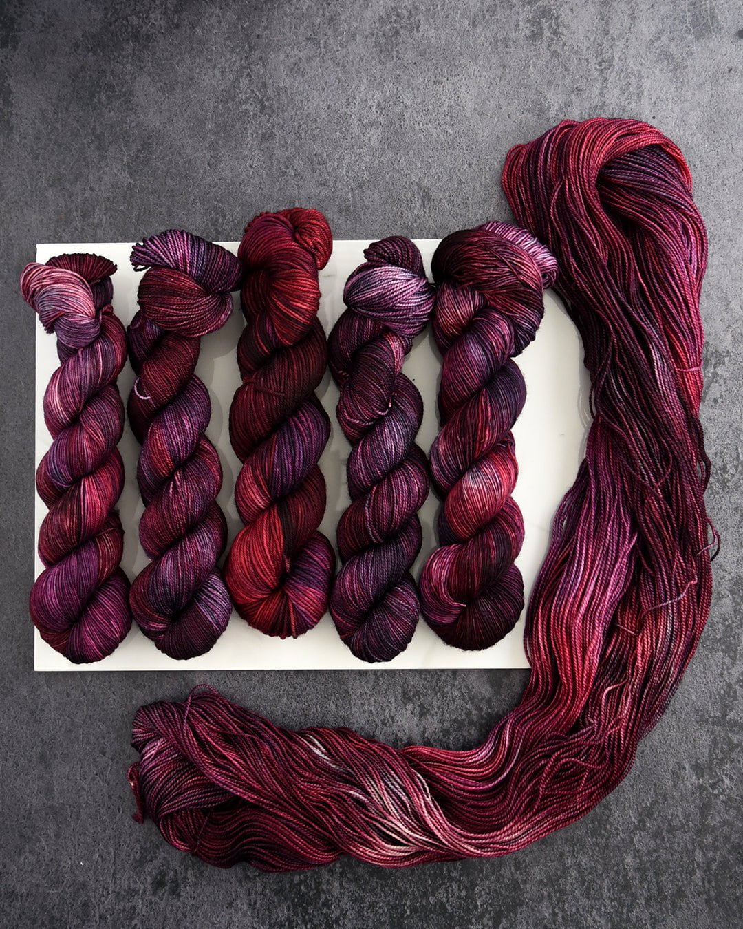 Destination Yarn fingering weight yarn Lady Macbeth