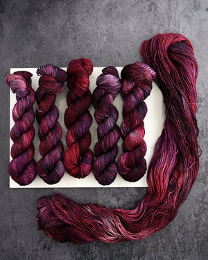 Destination Yarn fingering weight yarn Lady Macbeth