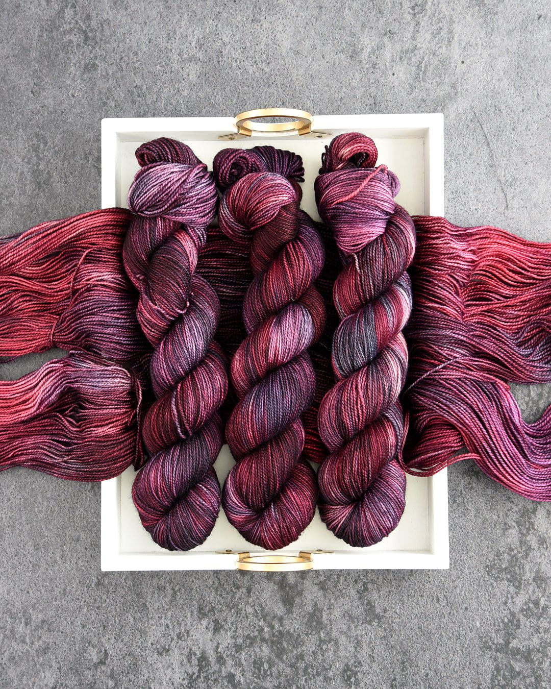Destination Yarn fingering weight yarn Lady Macbeth
