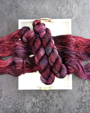 Destination Yarn fingering weight yarn Lady Macbeth