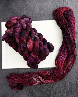 Destination Yarn fingering weight yarn Lady Macbeth