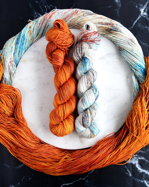 Destination Yarn fingering weight yarn Lunar Landing - Dyed to Order