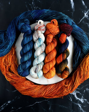 Destination Yarn fingering weight yarn Lunar Landing - Dyed to Order