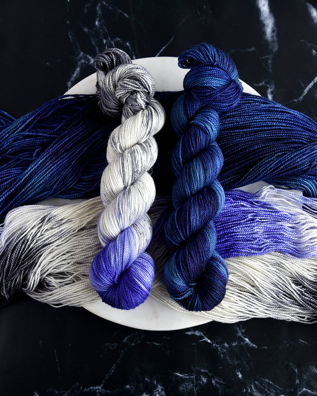 Destination Yarn fingering weight yarn Milky Way & Deep Space