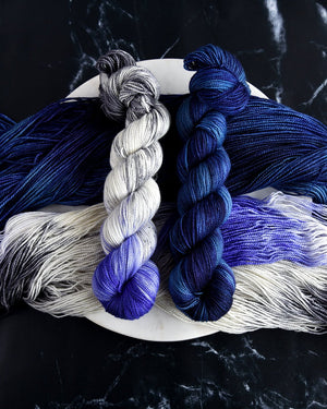 Destination Yarn fingering weight yarn Milky Way & Deep Space