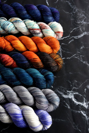 Destination Yarn fingering weight yarn Milky Way - Dyed to Order