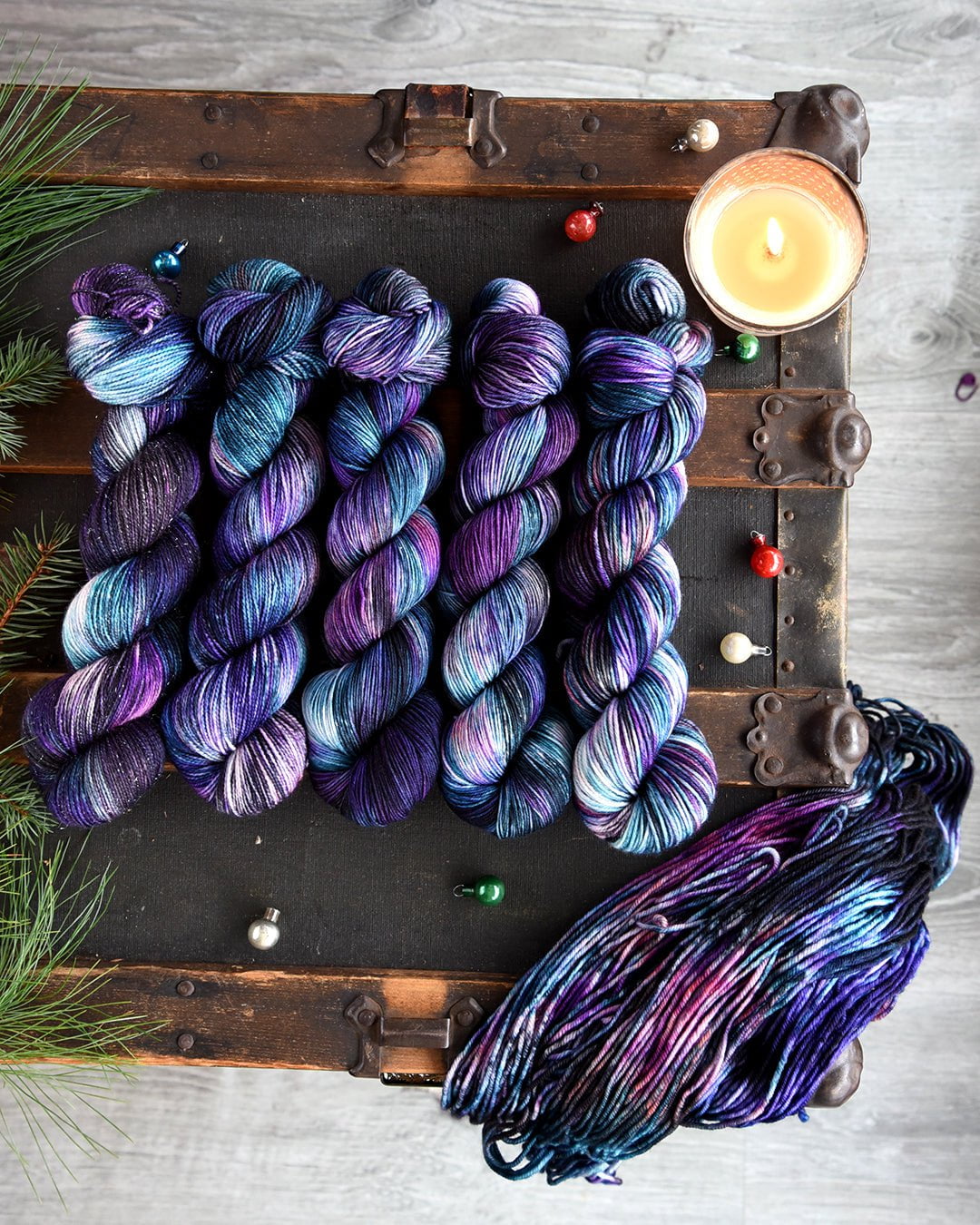 Destination Yarn fingering weight yarn Mythical Holiday Set