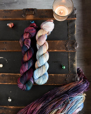 Destination Yarn fingering weight yarn Naughty & Nice Pair