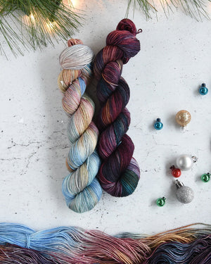 Destination Yarn fingering weight yarn Naughty & Nice Pair