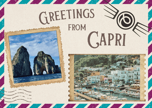 Destination Yarn fingering weight yarn Postcard Capri, Italy