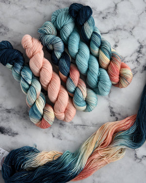 Destination Yarn fingering weight yarn Postcard Capri, Italy