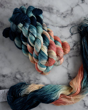 Destination Yarn fingering weight yarn Postcard Capri, Italy