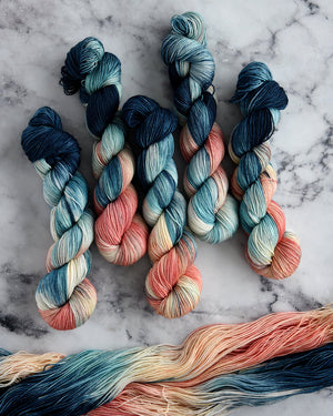 Destination Yarn fingering weight yarn Postcard Capri, Italy