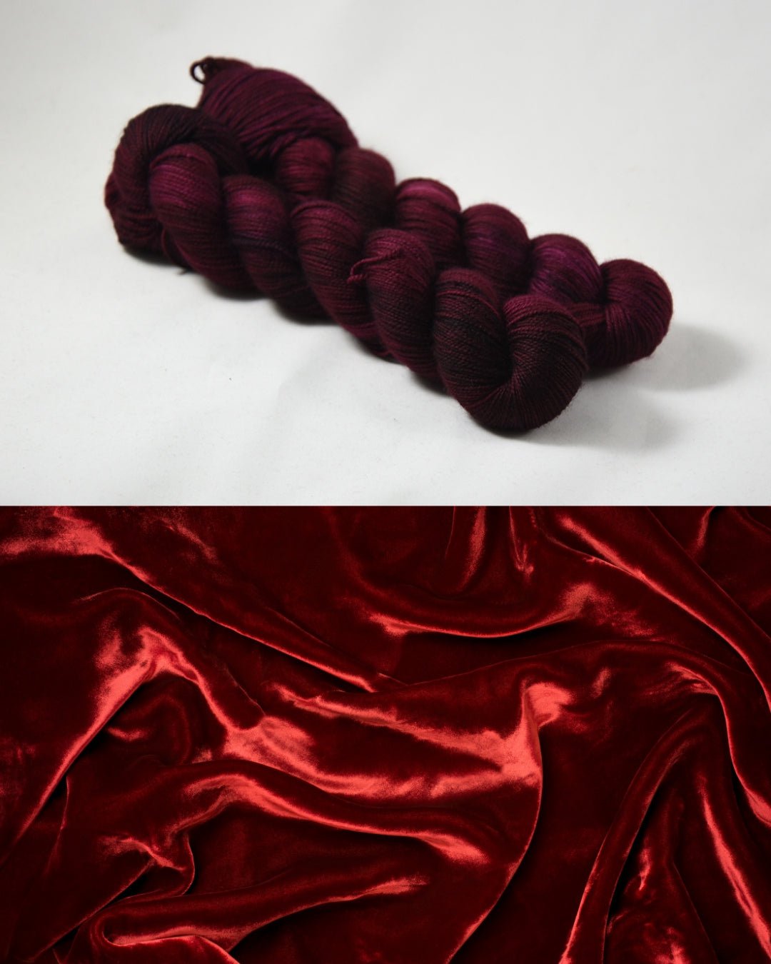 Destination Yarn fingering weight yarn Red Velvet