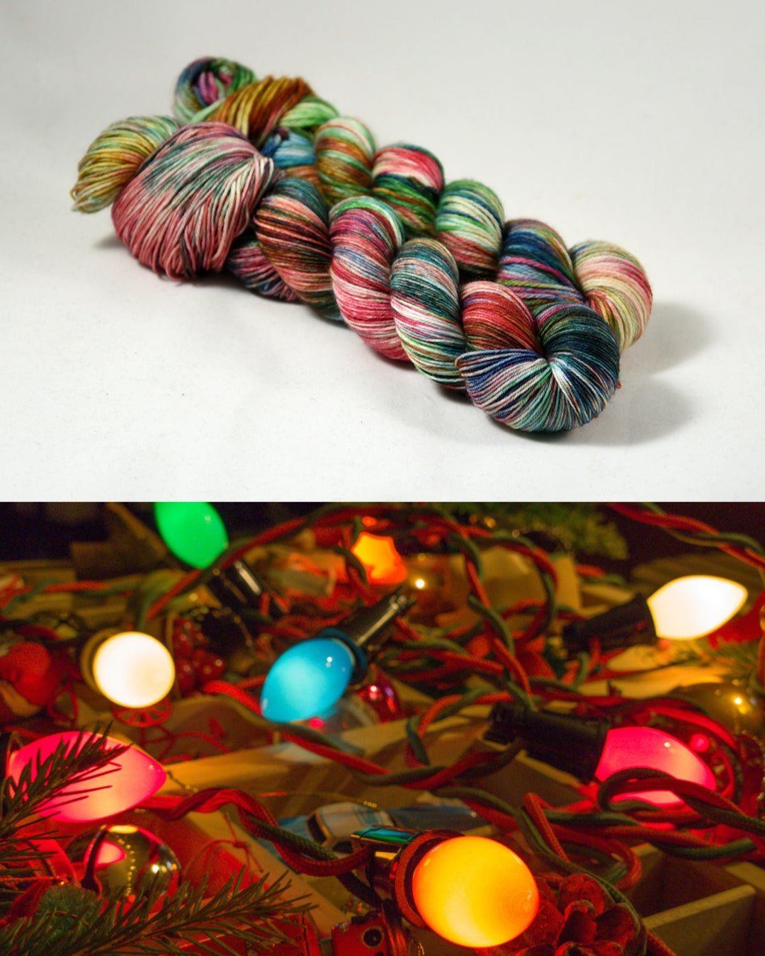 Destination Yarn fingering weight yarn Retro Lights