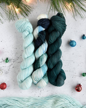 Destination Yarn fingering weight yarn Rockefeller Ice Rink Trio