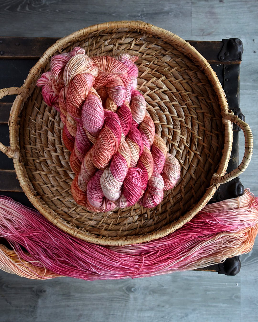 Antelope Canyon hand dyed yarn - Destination Yarn
