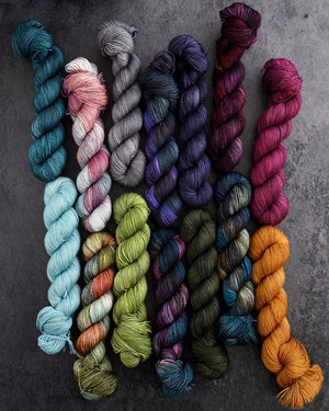 Destination Yarn fingering weight yarn Shakespeare Collection FULL SKEIN SET