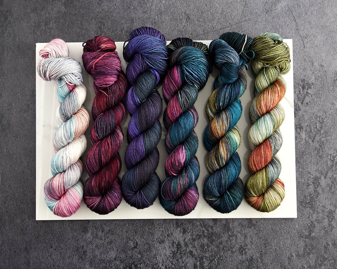 Destination Yarn fingering weight yarn Shakespeare Collection FULL SKEIN SET