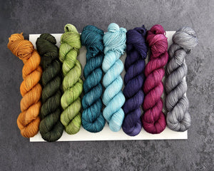 Destination Yarn fingering weight yarn Shakespeare Collection FULL SKEIN SET