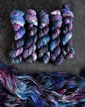 Destination Yarn fingering weight yarn Silvery Shiny DK Cerro Tololo Inter-American Observatory