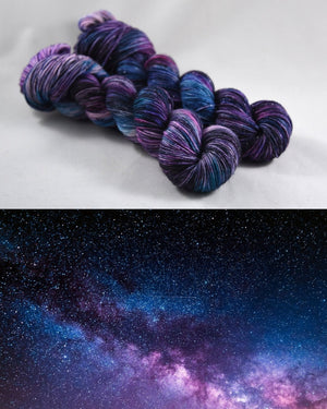Destination Yarn fingering weight yarn Silvery Shiny DK Cerro Tololo Inter-American Observatory