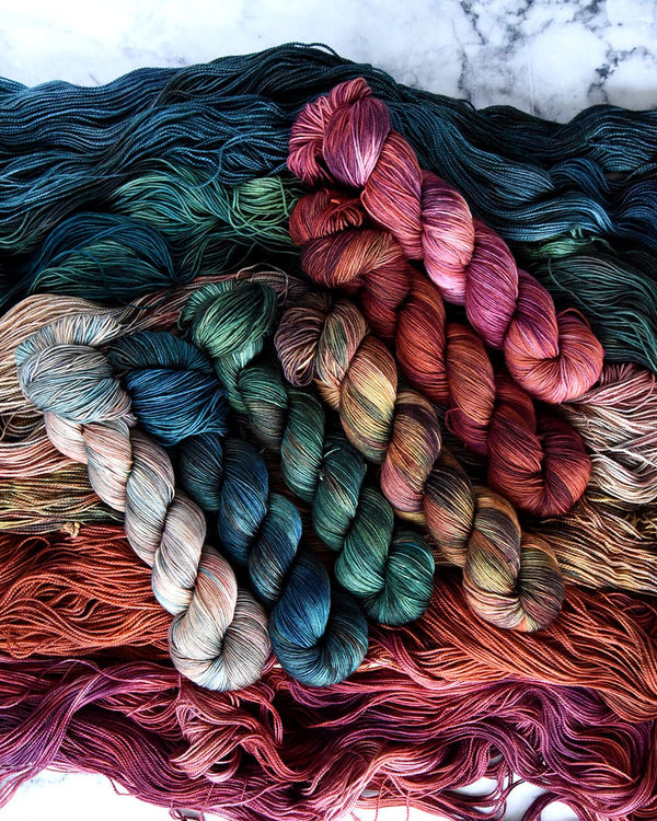 Antelope Canyon hand dyed yarn - Destination Yarn