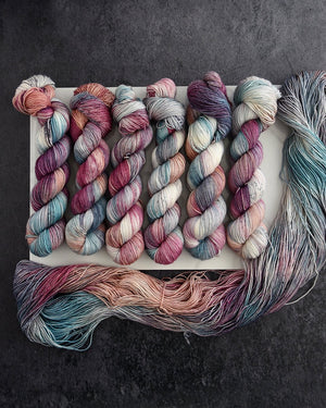 Destination Yarn fingering weight yarn Star-crossed lovers