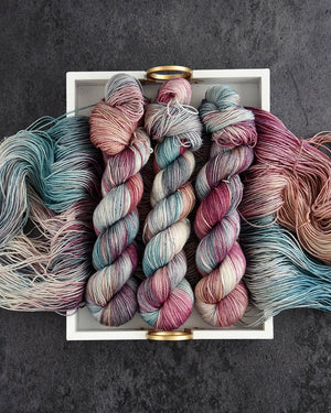 Destination Yarn fingering weight yarn Star-crossed lovers