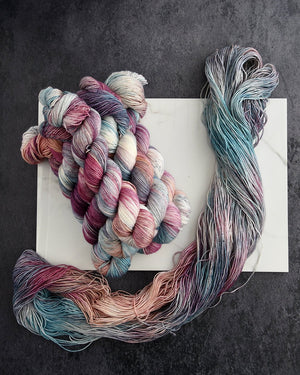 Destination Yarn fingering weight yarn Star-crossed lovers