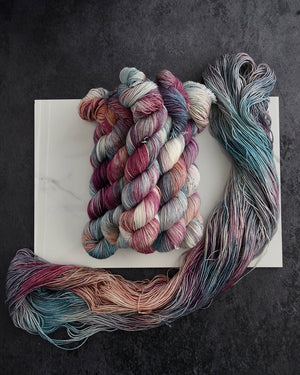 Destination Yarn fingering weight yarn Star-crossed lovers