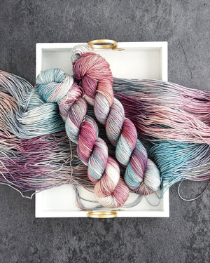 Destination Yarn fingering weight yarn Star-crossed lovers