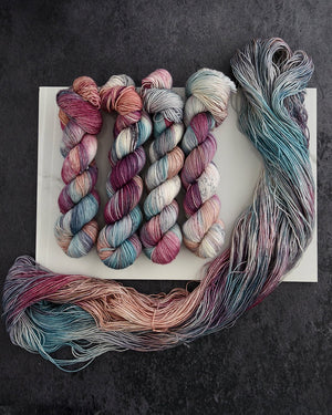 Destination Yarn fingering weight yarn Star-crossed lovers