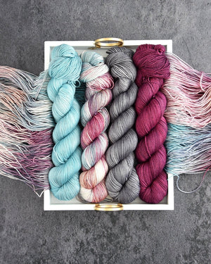 Destination Yarn fingering weight yarn Star-crossed lovers