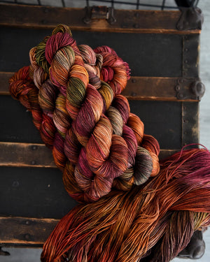 Destination Yarn fingering weight yarn Stupid Little Walk for my Stupid Little Mental Health