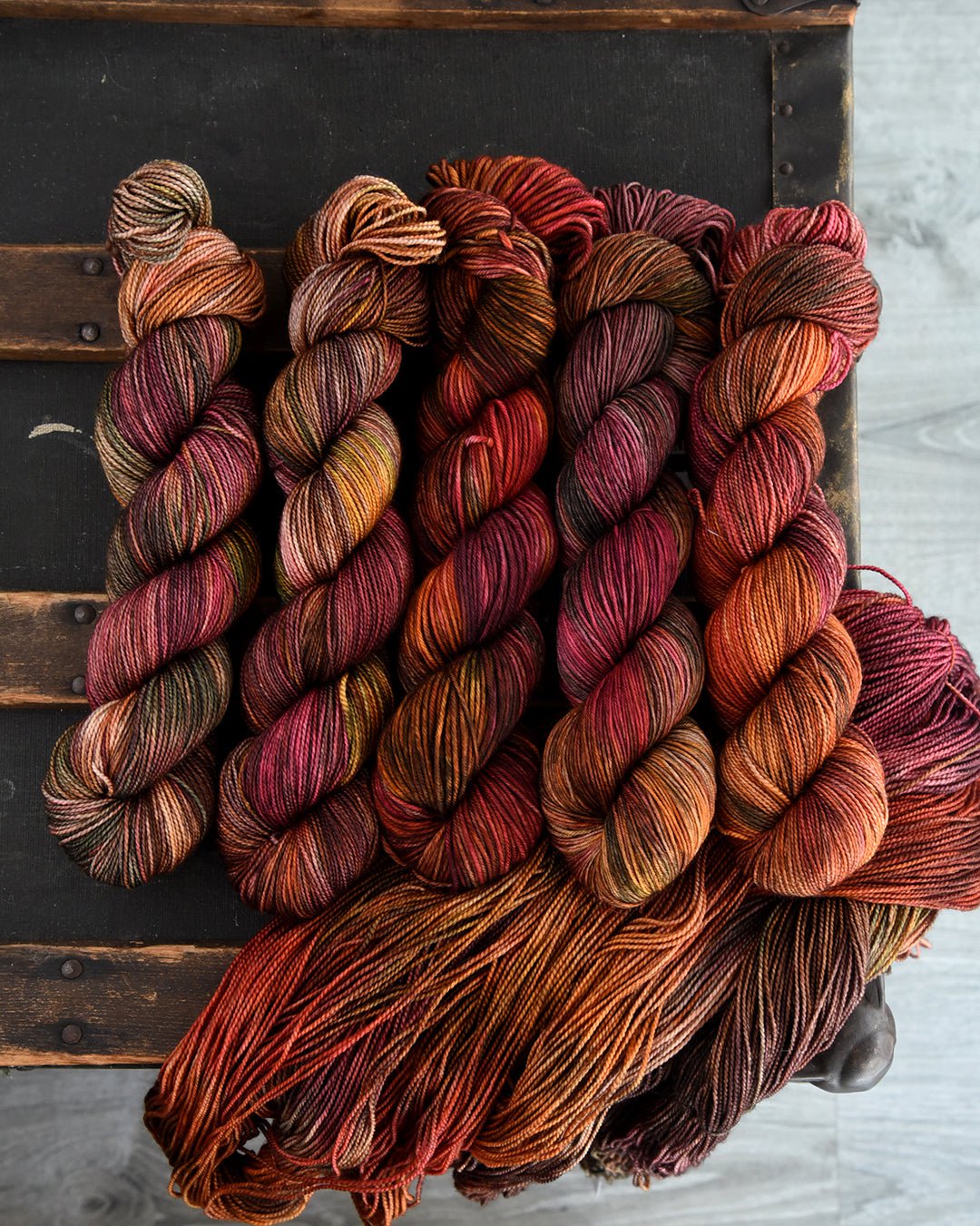 Destination Yarn fingering weight yarn Stupid Little Walk for my Stupid Little Mental Health