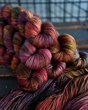 Destination Yarn fingering weight yarn Stupid Little Walk for my Stupid Little Mental Health