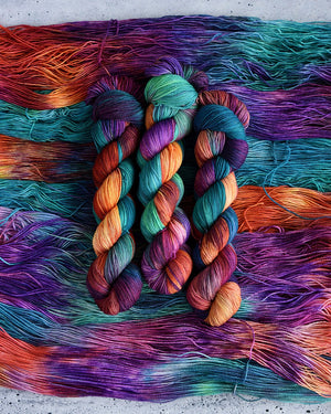 Destination Yarn fingering weight yarn Summer Solstice