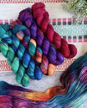 Destination Yarn fingering weight yarn Summer Solstice