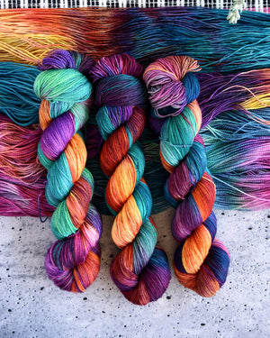 Destination Yarn fingering weight yarn Summer Solstice