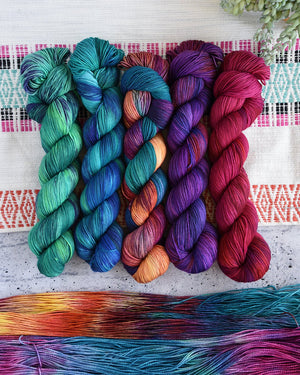 Destination Yarn fingering weight yarn Summer Solstice