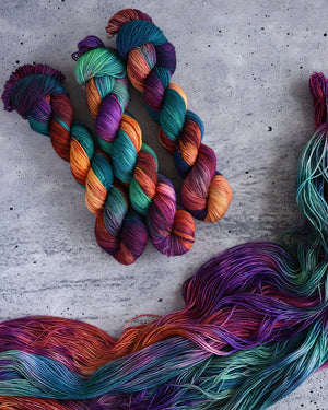 Destination Yarn fingering weight yarn Summer Solstice