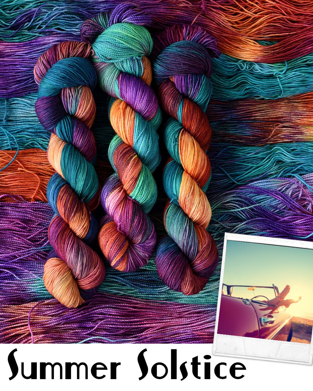 Destination Yarn fingering weight yarn Summer Solstice