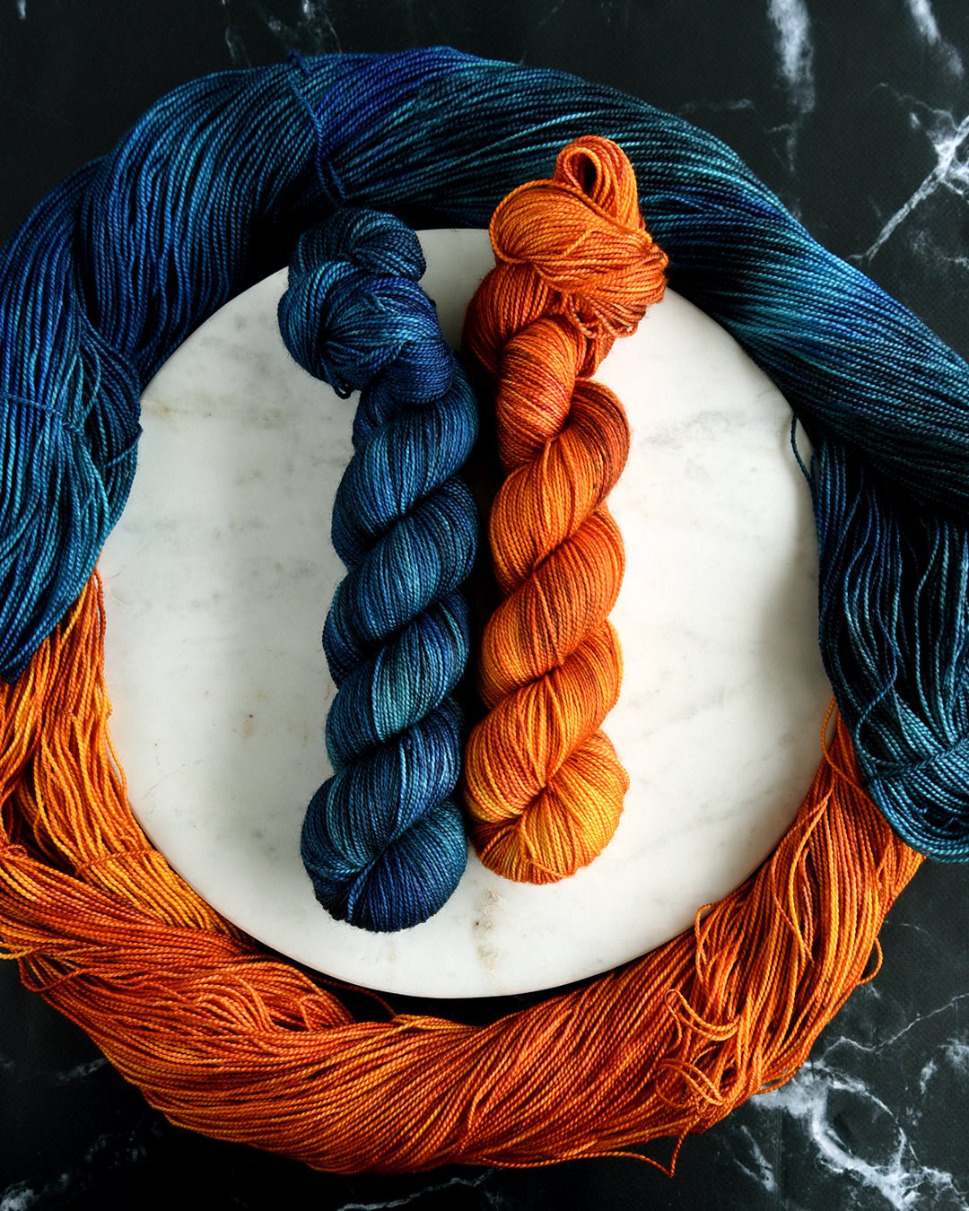 Destination Yarn fingering weight yarn Sun & Moon Pair