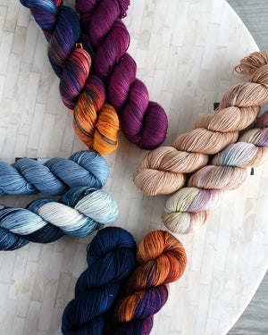 Destination Yarn fingering weight yarn Texas Collection 2023 Full Skein Set